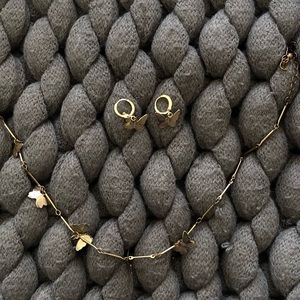 Butterfly Necklace and Earings Set